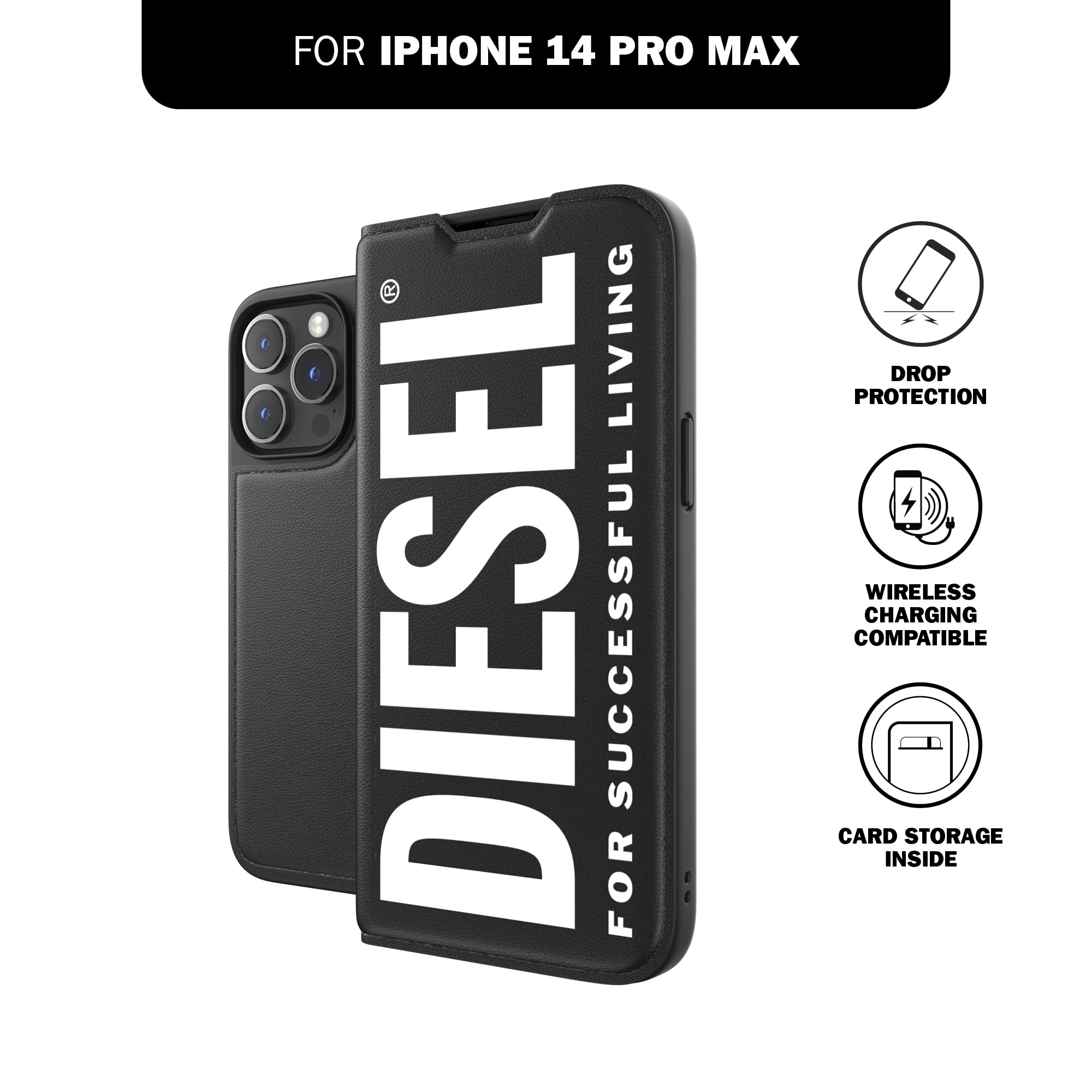 iPhone 14 Pro 1TB ブラック（充電コード、ケース、箱、フィルム） Amazon.co.jp: iPhone 14 Pro Max用に設計されたディーゼル